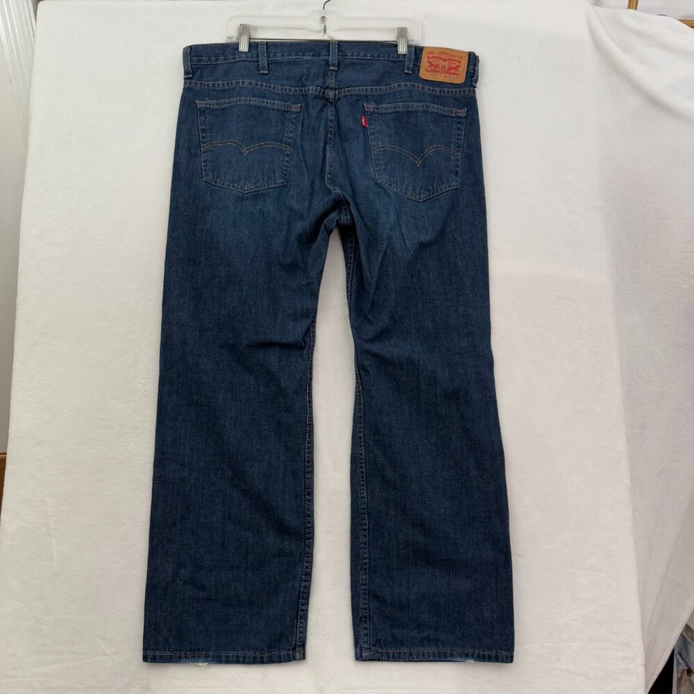 Levis 569 Jeans Mens 38x30 (40x29) Blue Loose Fit Straight Leg Whisker - Picture 13 of 13